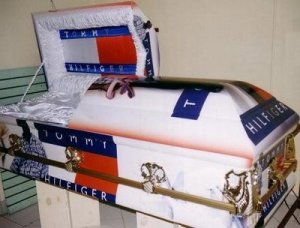 Caixão funerário esportivo